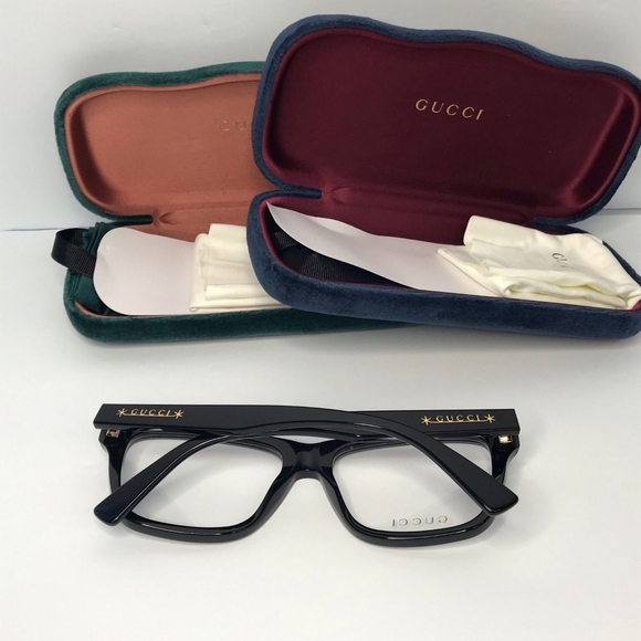 💯 Original GUCCI GG1177O 001 / 004This square Gucci optical shiny black frame. - Picture 13 of 16